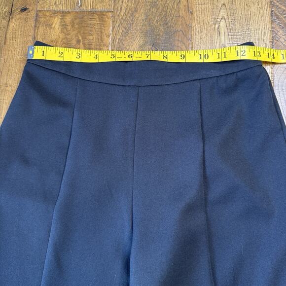 DO+BE Boutique Black Pleated High Rise Split Hem Pants Womens Size S Inseam 31" - Picture 3 of 7